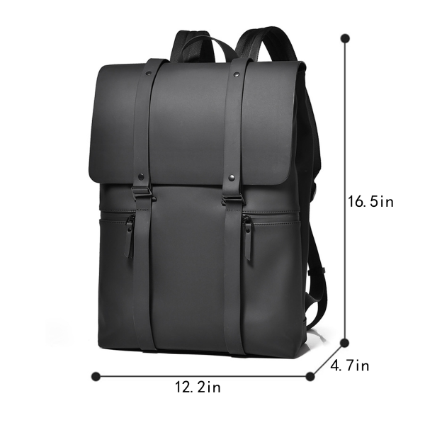 PU Leather Waterproof Laptop Backpack