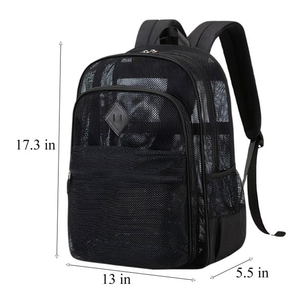 尺寸图_1760946291905.jpg Large Capacity Unisex Polyester Mesh Backpack