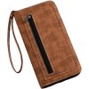 棕色_1758694533849.jpg Men Long PU Zipper Wallet w/ Carrying Strap