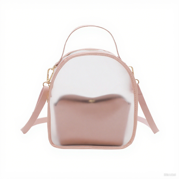 PVC Clear Waterproof Backpack w/ Detachable Pouch