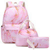 3 Pcs Polyester Water-Resistant School Backpack Set