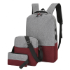 3pcs Nylon Large Capacity Laptop Backpack Set