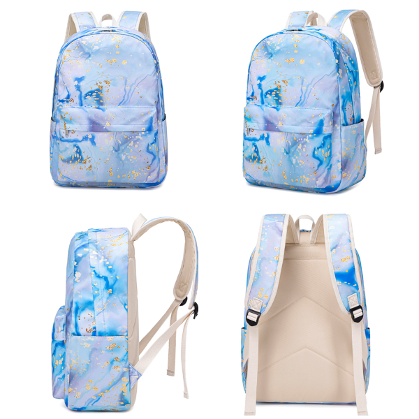 3 Pcs Polyester Water-Resistant School Backpack Set