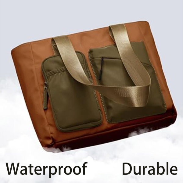 细节1_1758266580088.png Multi Pockets Waterproof Canvas Tote Bag