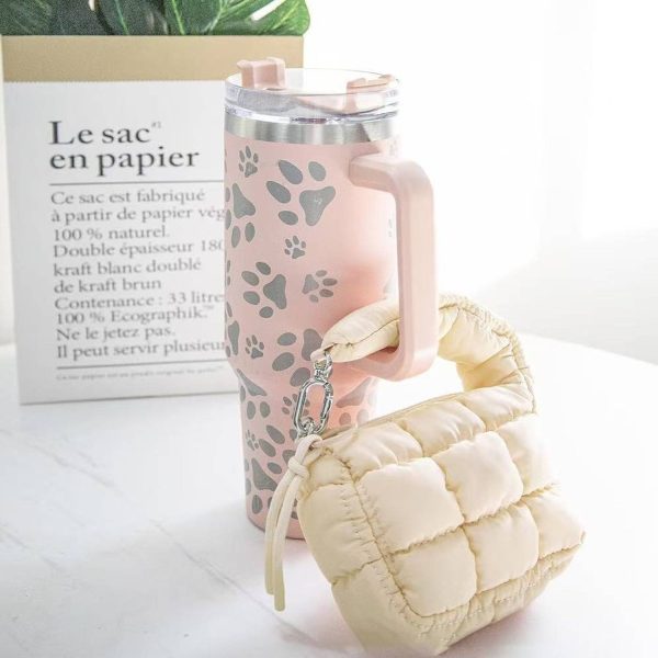 Nylon Quilted Puffer Handbag