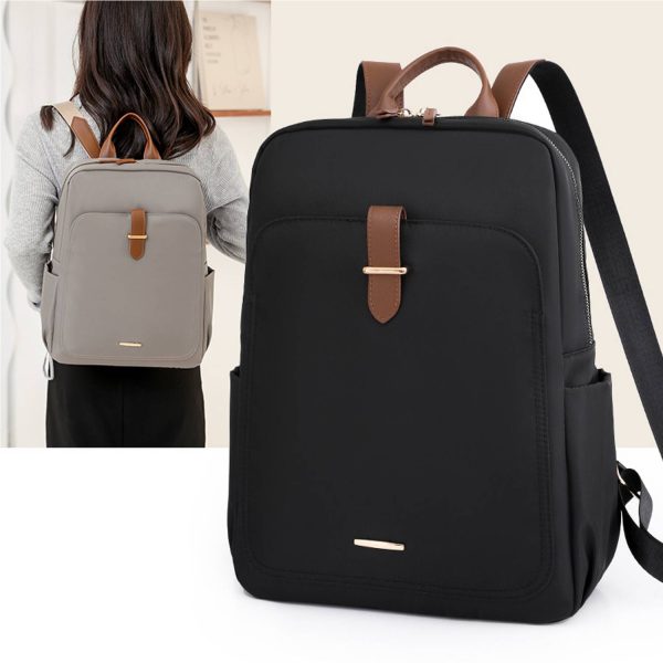Travel PU Leather Laptop Backpack