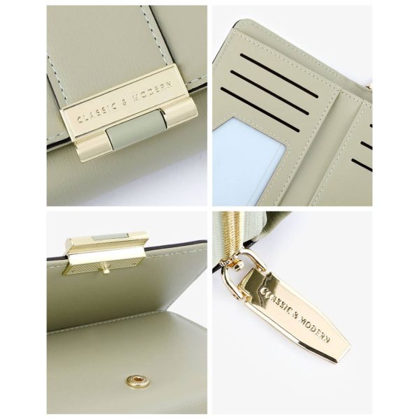 PU Leather Trifold Women Wallet