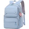 Waterproof Polyester Student Backpack w/ Pendant