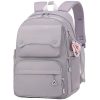 Waterproof Polyester Student Backpack w/ Pendant