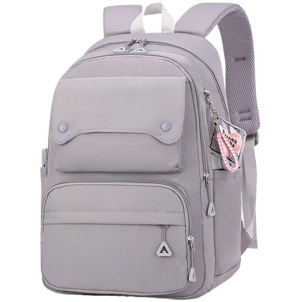 Waterproof Polyester Student Backpack w/ Pendant