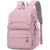 Waterproof Polyester Student Backpack w/ Pendant