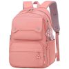 Waterproof Polyester Student Backpack w/ Pendant
