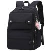 Waterproof Polyester Student Backpack w/ Pendant