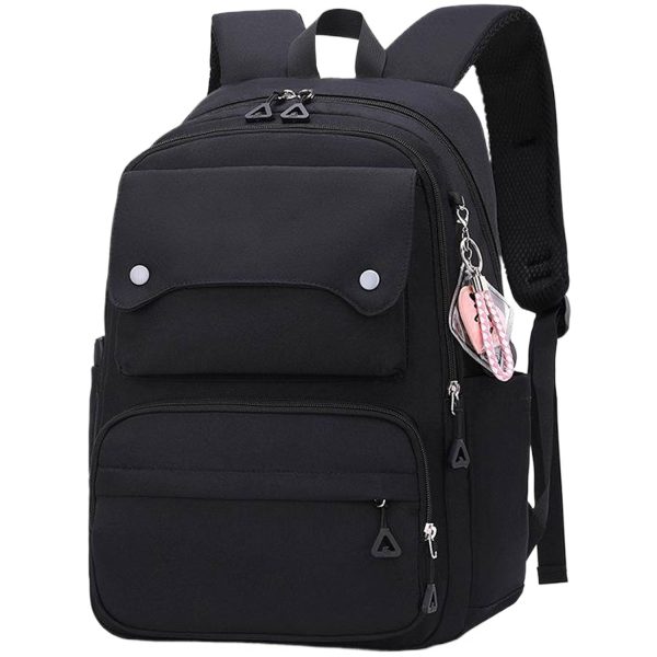 Waterproof Polyester Student Backpack w/ Pendant