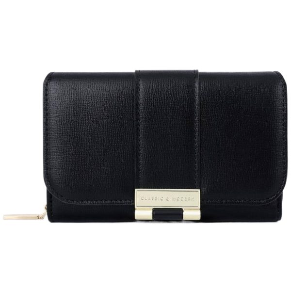 PU Leather Trifold Women Wallet