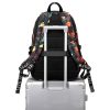 Reflective Oxford Travel Backpack w/ USB Port