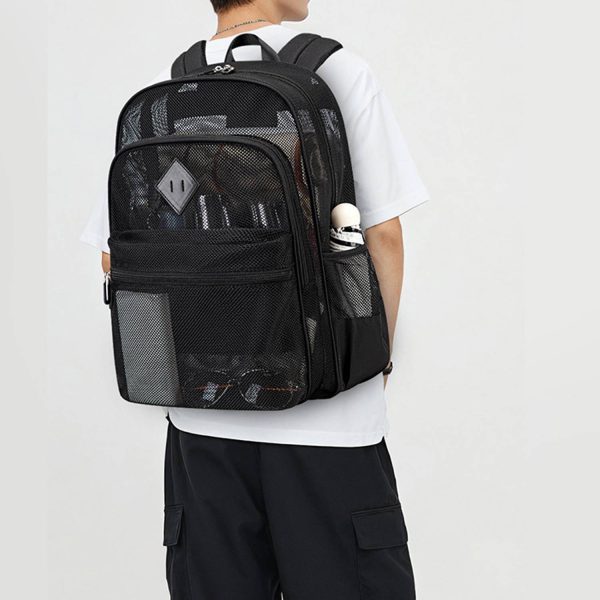 附图7_1760946303743.jpg Large Capacity Unisex Polyester Mesh Backpack