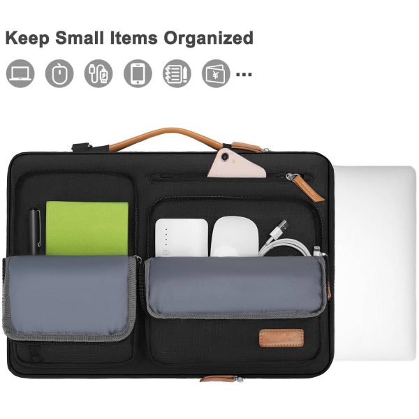 Oxford Laptop Shoulder Bag w/ Zipper Pockets