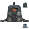 Large Capacity Washable Denim Backpack