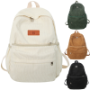 Unisex Large Capacity Corduroy School Backpack