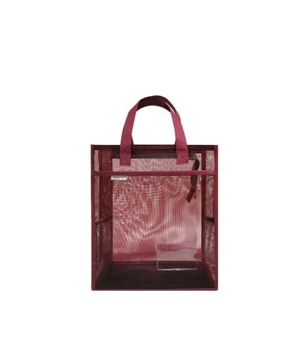 Transparent Mesh Student Tote Bag