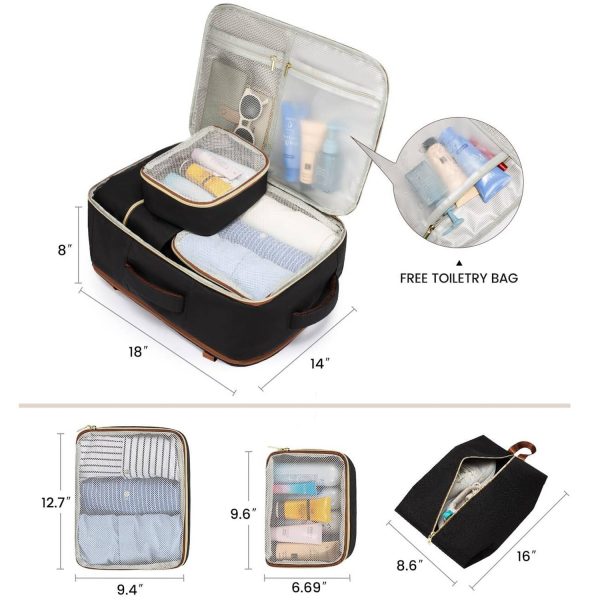 4 Piece Polyester Travel Backpack Set