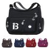 Nylon Multi-Pocket Crossbody Bag