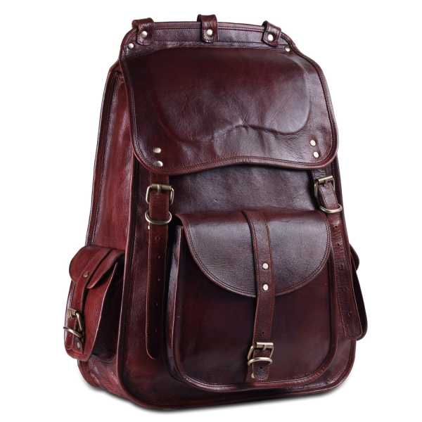 PU Leather Large Capacity Backpack