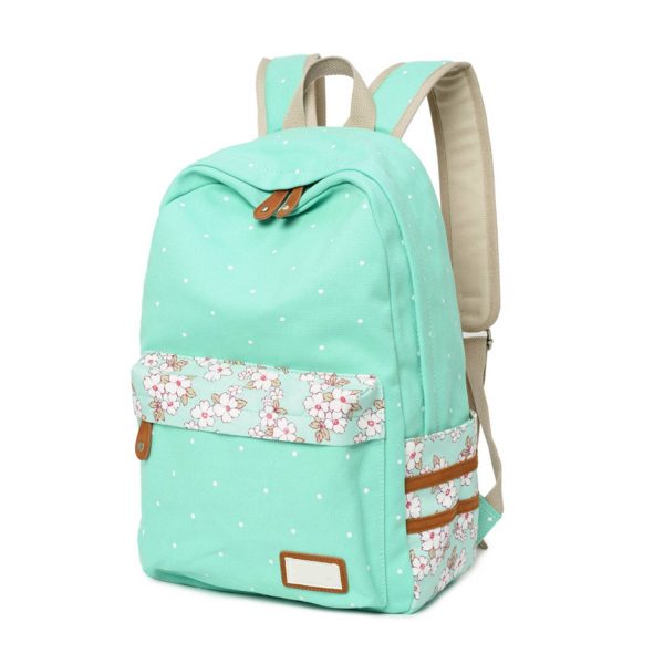 Large Capacity Canvas School Backpack