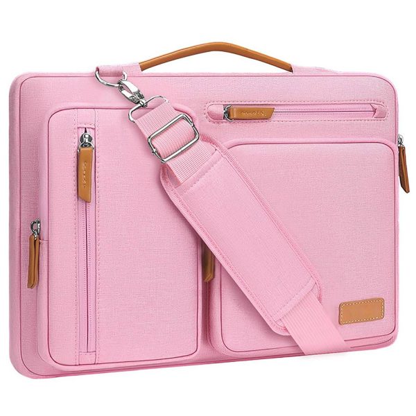 Oxford Laptop Shoulder Bag w/ Zipper Pockets