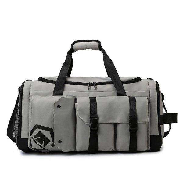 456c4767-ae57-4e0a-b402-62b311f13952_灰色jpg.jpg Large Capacity Oxford Gym Duffel Bag
