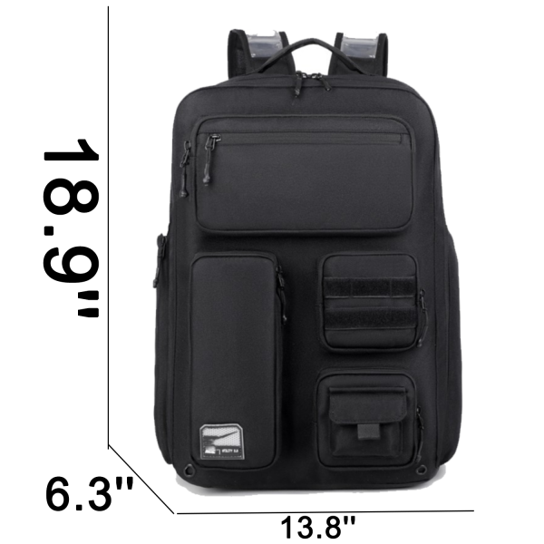 Large Capacity Multi-Pocket Waterproof Polyester Backpack