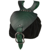 Leaf-Shaped Vintage PU Leather Belt Pouch