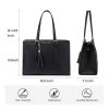 Large Capacity PU Leather Tote Bag w/ Clutch Purse