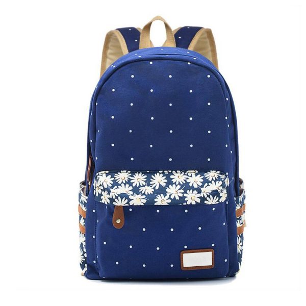 Large Capacity Canvas School Backpack