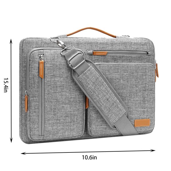 Oxford Laptop Shoulder Bag w/ Zipper Pockets