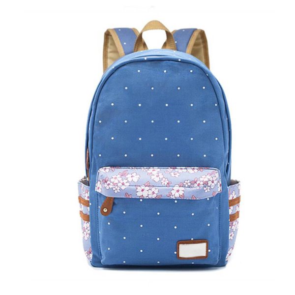Large Capacity Canvas School Backpack