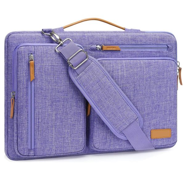 Oxford Laptop Shoulder Bag w/ Zipper Pockets