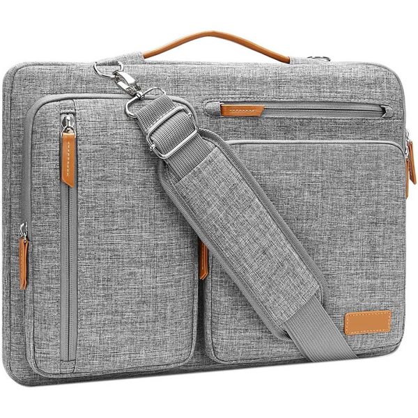 Oxford Laptop Shoulder Bag w/ Zipper Pockets