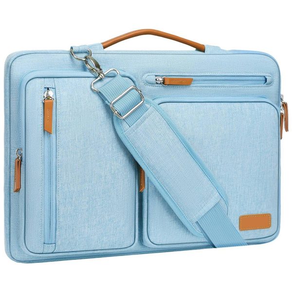 Oxford Laptop Shoulder Bag w/ Zipper Pockets