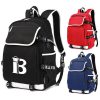 Polyester Water Resistant School Backpack w/ USB Port