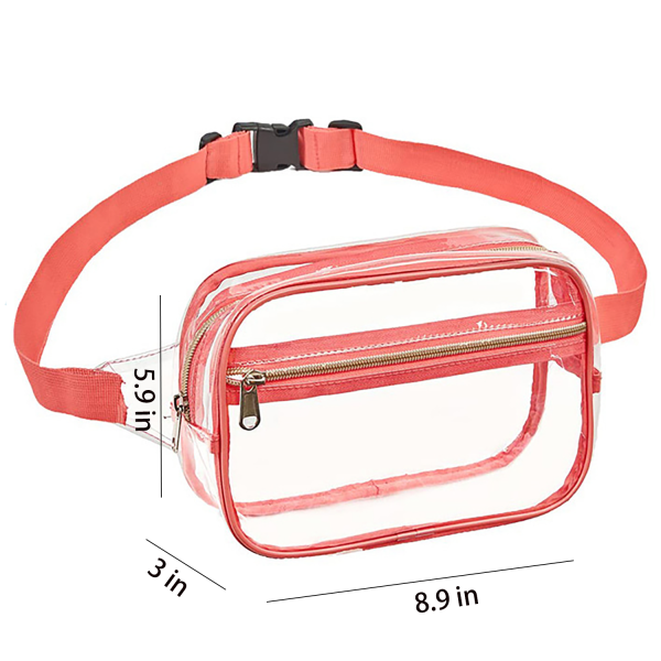 Waterproof Clear PVC Sports Fanny Pack