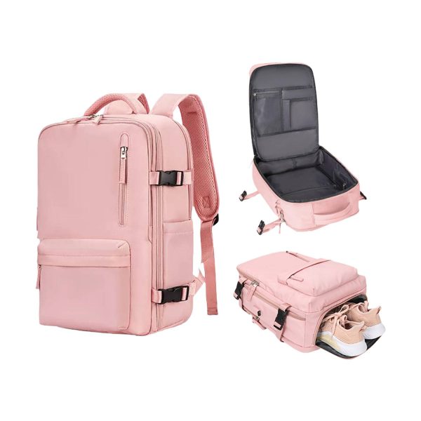 Oxford USB Charging Port Travel Backpack with Luggage Strap