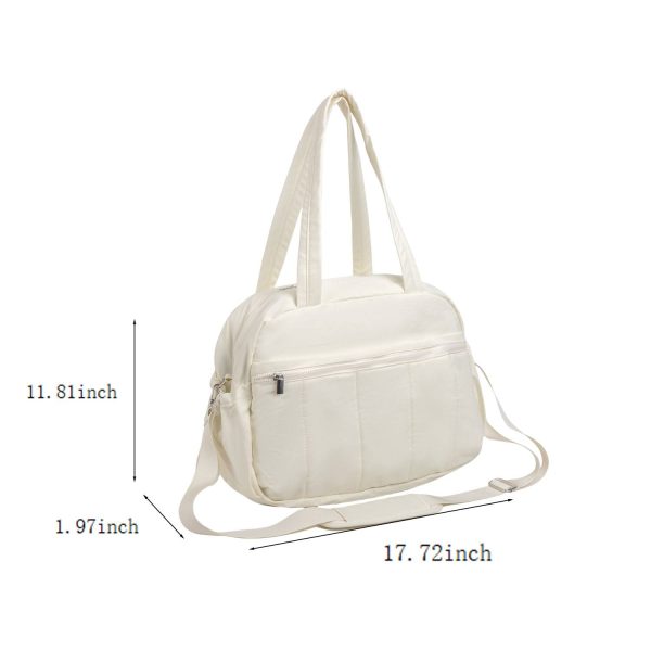 Women Nylon Gym Puffer Bag