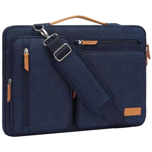 Oxford Laptop Shoulder Bag w/ Zipper Pockets