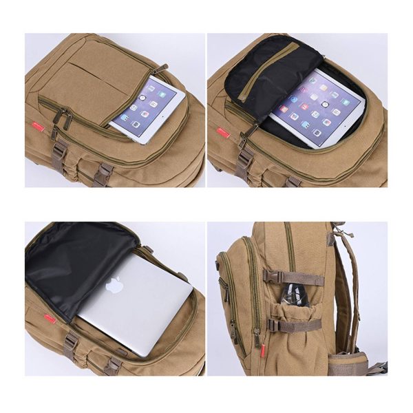d1_1762335489964.jpg Large Capacity Canvas Backpack w/ Lumbar Support