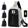 Oxford Waterproof Crossbody Bag w/ Headphone Port