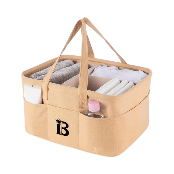 Nylon Multiple Pockets Diaper Tote Bag