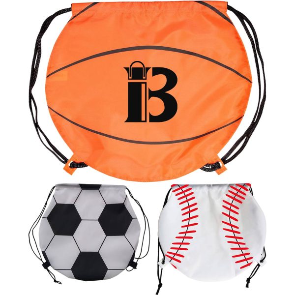 Polyester Ball Round Drawstring Backpack