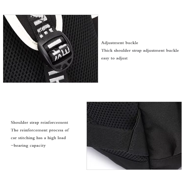 Polyester Water Resistant School Backpack w/ USB Port